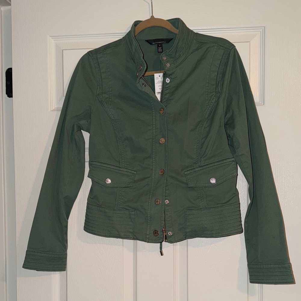 White House Black Market Olive Utility Jacket